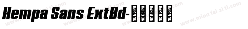 Hempa Sans ExtBd字体转换